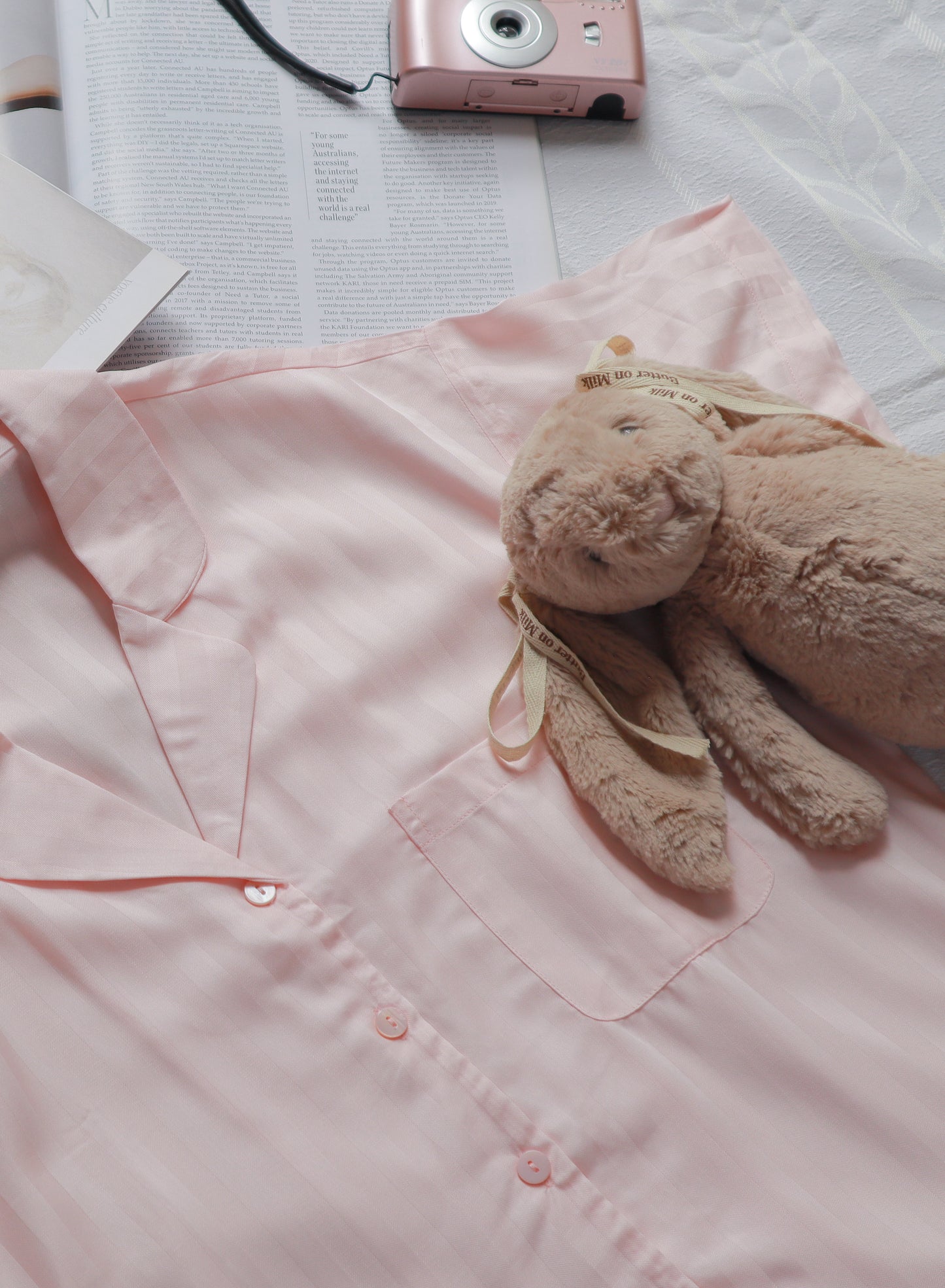 Strawberry Milk Short Set