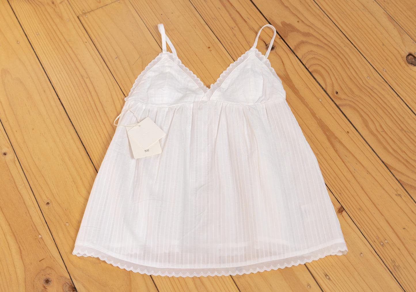 Cotton Hearts White Cami Set